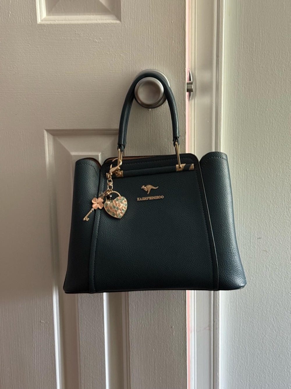 Beautiful Blue Structured Top-Handle Women’s Satchel